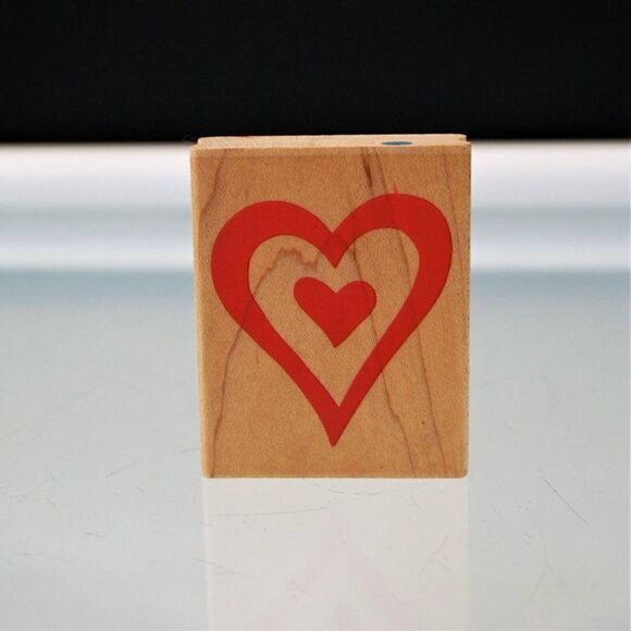 Be My Valentine Stamps New Valentine Heart Rubber Stamps Lot of 2 - Picture 6 of 8